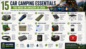 Car camping essentials for your adventure