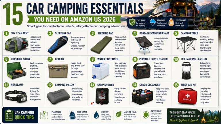 Car camping essentials for your adventure